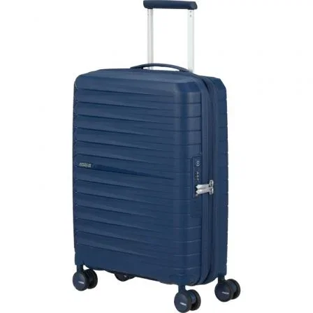 American Tourister Maleta de Cabina Fastforward Spinner Expansible 55cm 55x40x23cm 4 Ruedas Azul Marino